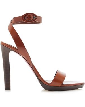 Christian Louboutin Fanny 120Mm Leather Sandals - Brown