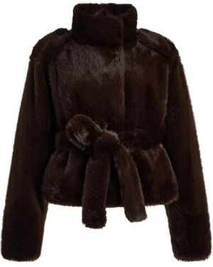 DARKPARK Hunter Faux Fur Jacket - Black