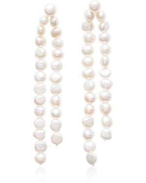 By Malene Birger Azzurra Pearl Earrings - White