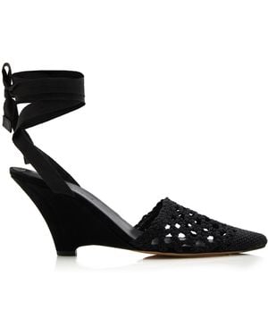 Jacquemus The H Leather Espadrilles - Black