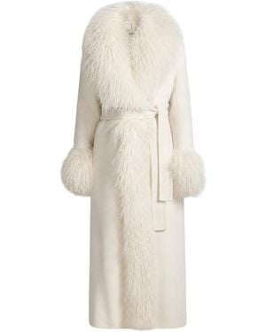 DUCIE Lola Wool Coat - White