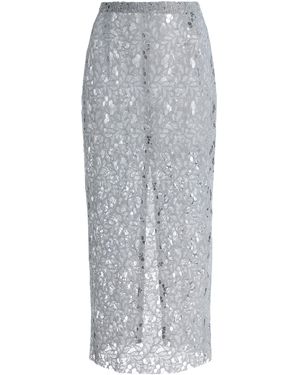 Ludovic de Saint Sernin Exclusive Lace Maxi Skirt - Grey