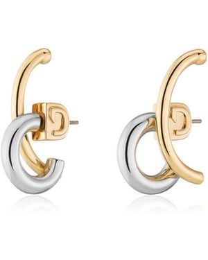 DEMARSON Marisa Mini-Plated Crystal Earrings - Metallic