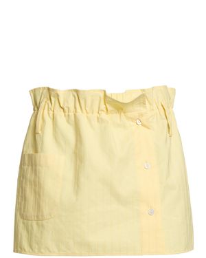 Marni Cotton Woven Mini Skirt - Yellow