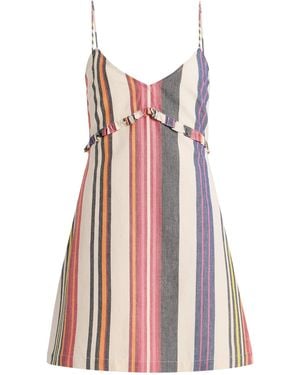 ILIO NEMA Ina Striped Cotton Mini Dress - Multicolour