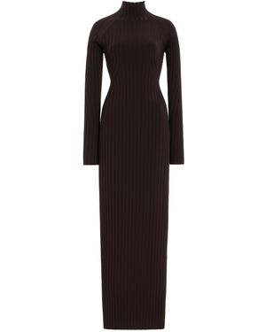 High Sport Alice Ribbed-knit Maxi Dress - Black
