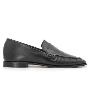 STUDIO AMELIA Jean Leather Loafers - Black