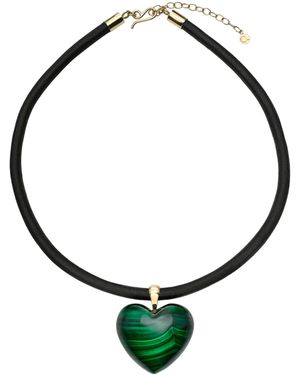 Rachel Quinn 14K Malachite Necklace - Metallic