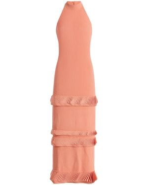 Alexis Ines Knit Midi Halter Dress - Pink