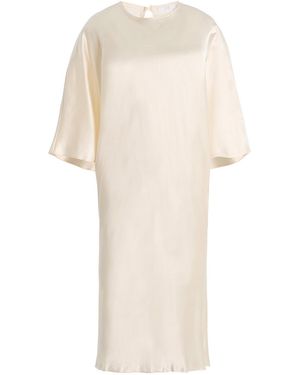 All Three Mila Silk Mini Dress - Natural