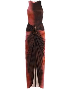 Silvia Tcherassi Exclusive Leni Jersey Maxi Dress - Red