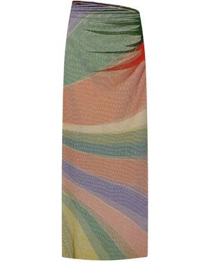 Cala De La Cruz Exclusive La Isla Patella Sparkling Mesh Skirt - Multicolour