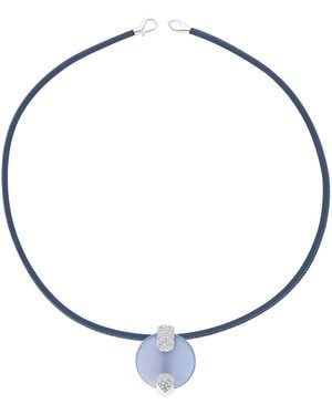 Tabayer 18K Signet Cord Choker - White