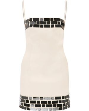 Ila Carole Embellished Crepe Mini Dress - Black