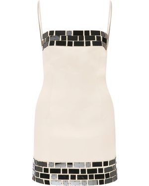Ila Carole Embellished Crepe Mini Dress - Black