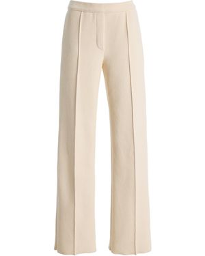 High Sport Evie Corduroy Straight-Leg Trousers - Natural