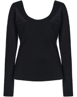 Kallmeyer Riva Liquid Jersey Long Sleeve Top - Black