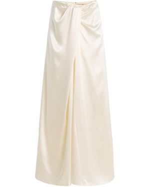 Heirlome Exclusive Leticia Silk Maxi Skirt - White