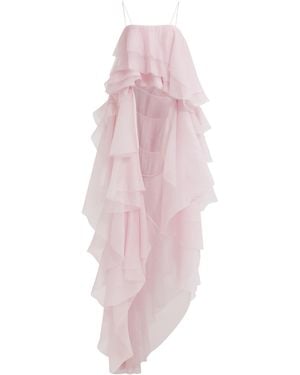 Aje. Neralla Ruffled Top - Pink