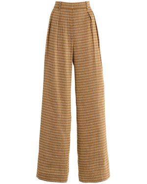 The Row Sherry Linen-Blend Wide-Leg Trousers - Natural