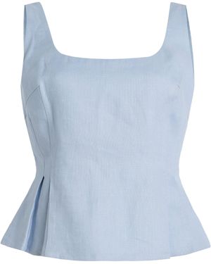 Posse Exclusive Riviera Rosalie Linen Top - Blue