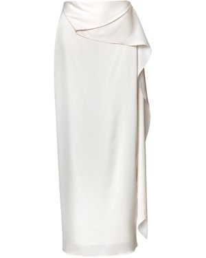 Baobab Lorena Satin Maxi Skirt - White