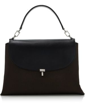 TOTEME T-Lock Nylon Satchel - Black