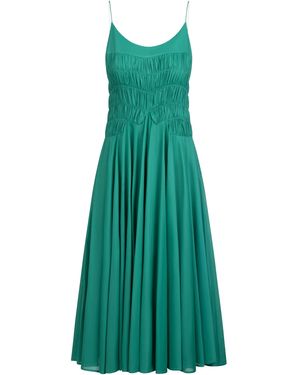 Merlette Kaede Smacked Cotton Dress - Green