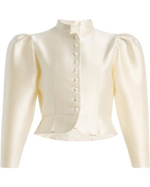 D'Estree Amoako Smart Satin Top - Natural