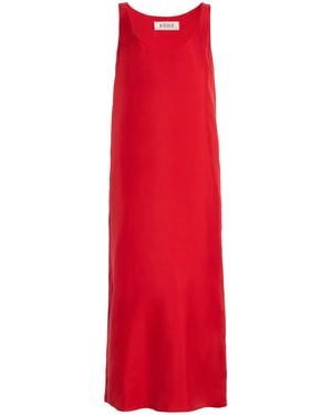 Rohe Silk Scoop-Neck Maxi Dress - Red