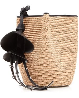 Givenchy Snap Nano Raffia Bucket Bag - Natural