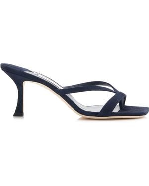 Jimmy Choo Exclusive Malie Suede Sandals - Blue