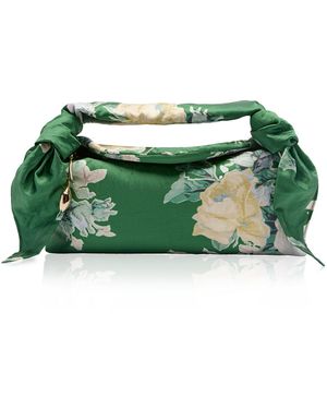 Erdem Printed East West Bloom Bag - Green