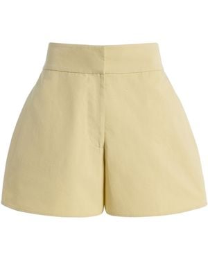 Proenza Schouler Natalia Cotton Shorts - Natural