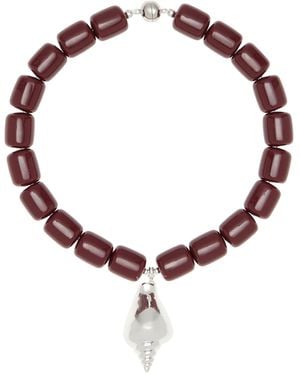 Julietta Exclusive Ponza Beaded Shell Necklace - Brown
