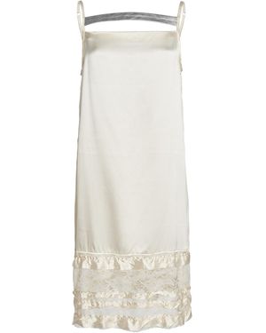 Niccolò Pasqualetti Boudoir Lace-Trimmed Silk Satin Mini Slip Dress - White