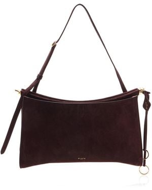 Alaïa Le Click Pocket 35 Suede Bag - Purple
