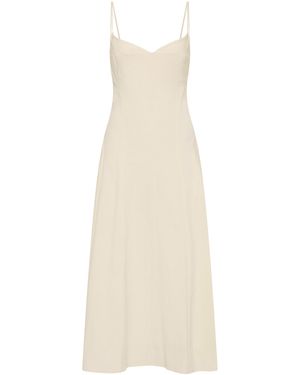 St. Agni Panelled Bustier Cotton Dress - White