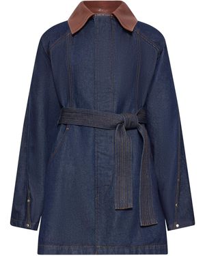 OSSOU Sweep Cotton Coat - Blue