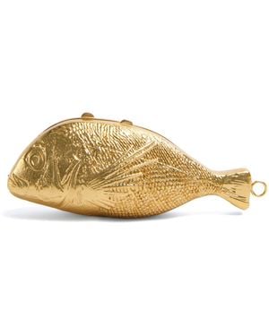 Jonathan Simkhai Splash Metal Clutch - Metallic