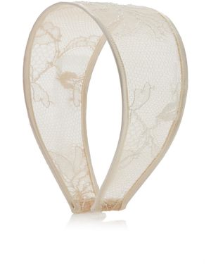 Lelet Giselle Wide Cotton Lace Headband - Natural