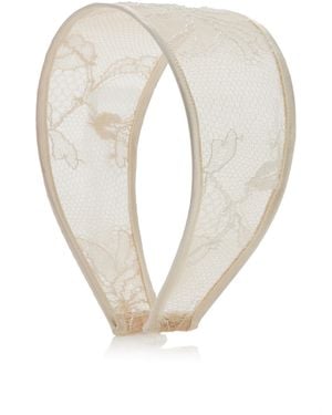 Lelet Giselle Wide Cotton Lace Headband - Natural
