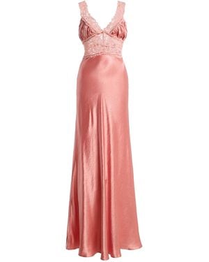 Arcina Ori Exclusive Eveline Satin Maxi Dress - Pink