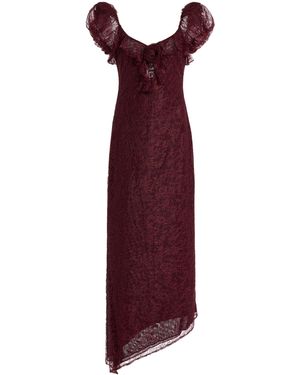 De La Vali Exclusive Eden Lace Midi Dress - Purple