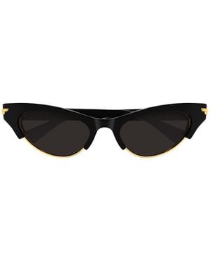 Bottega Veneta Cat-Eye Acetate Sunglasses - Black