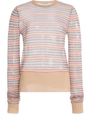 JW Anderson Cotton-Wool Fair Isle Jumper - Pink
