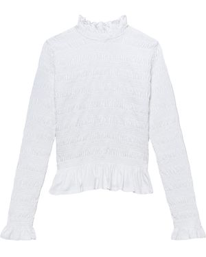 Merlette Kantor Cotton-Jersey Top - White