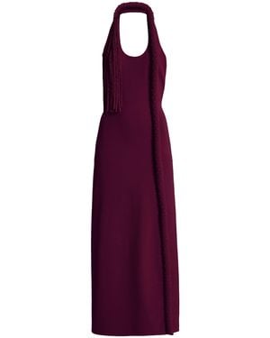 DIOTIMA Mane Crepe Midi Dress - Purple