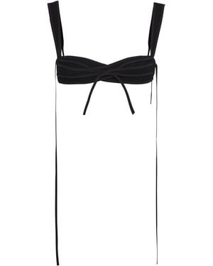 Maticevski Brazen Crepe Bra Top - Black