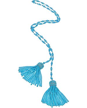 Piranesi Tassel Necklace - Blue